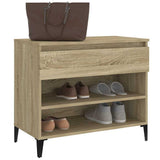 Shoe Cabinet Sonoma Oak 70x36x60 cm Engineered Wood - Top-Down View