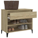 Shoe Cabinet Sonoma Oak 70x36x60 cm Engineered Wood
