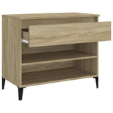 Shoe Cabinet Sonoma Oak 70x36x60 cm Engineered Wood - Rear View