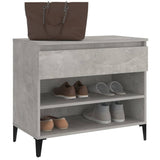 Shoe Cabinet Concrete Grey 70x36x60 cm Engineered Wood - Top-Down View