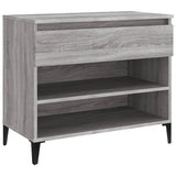 Shoe Cabinet Grey Sonoma 70x36x60 cm Engineered Wood - Front View