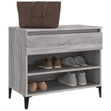 Shoe Cabinet Grey Sonoma 70x36x60 cm Engineered Wood - Top-Down View