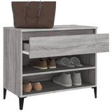 Shoe Cabinet Grey Sonoma 70x36x60 cm Engineered Wood - 45-Degree Angle