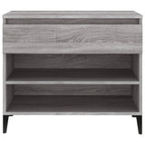 Shoe Cabinet Grey Sonoma 70x36x60 cm Engineered Wood