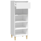 Shoe Cabinet White 40x36x105 cm Engineered Wood - Top-Down View