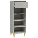 Shoe Cabinet Concrete Grey 40x36x105 cm Engineered Wood - Top-Down View