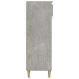 Shoe Cabinet Concrete Grey 40x36x105 cm Engineered Wood - 45-Degree Angle