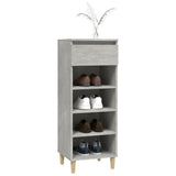 Shoe Cabinet Concrete Grey 40x36x105 cm Engineered Wood - Low Angle