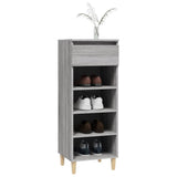 Shoe Cabinet Grey Sonoma 40x36x105 cm Engineered Wood - Top-Down View