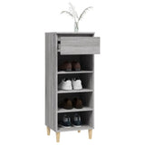 Shoe Cabinet Grey Sonoma 40x36x105 cm Engineered Wood - 45-Degree Angle