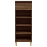 Shoe Cabinet Brown Oak 40x36x105 cm Engineered Wood