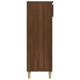 Shoe Cabinet Brown Oak 40x36x105 cm Engineered Wood - 45-Degree Angle