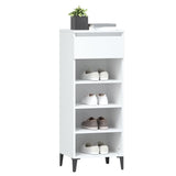 Shoe Rack White 40x36x105 cm Engineered Wood - Top-Down View