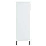 Shoe Rack White 40x36x105 cm Engineered Wood - Close-Up Angle