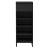 Shoe Rack Black 40x36x105 cm Engineered Wood - 45-Degree Angle