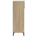 Shoe Rack Sonoma Oak 40x36x105 cm Engineered Wood - Close-Up Angle