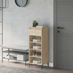 Shoe Rack Sonoma Oak 40x36x105 cm Engineered Wood