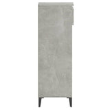 Shoe Rack Concrete Grey 40x36x105 cm Engineered Wood - Close-Up Angle