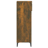 Shoe Rack Smoked Oak 40x36x105 cm Engineered Wood - Close-Up Angle