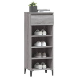 Shoe Rack Grey Sonoma 40x36x105 cm Engineered Wood - Top-Down View