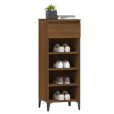Shoe Rack Brown Oak 40x36x105 cm Engineered Wood - Top-Down View