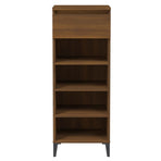 Shoe Rack Brown Oak 40x36x105 cm Engineered Wood