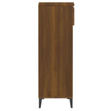 Shoe Rack Brown Oak 40x36x105 cm Engineered Wood