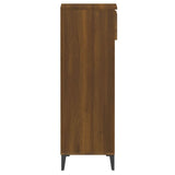 Shoe Rack Brown Oak 40x36x105 cm Engineered Wood - Close-Up Angle