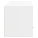 Wall-mounted Shoe Cabinet White 70x35x38 cm Engineered Wood - Rear View