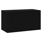 Wall-mounted Shoe Cabinet Black 70x35x38 cm Engineered Wood