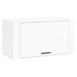Wall-mounted Shoe Cabinet High Gloss White 70x35x38 cm Engineered Wood - Front View
