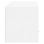 Wall-mounted Shoe Cabinet High Gloss White 70x35x38 cm Engineered Wood