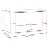 Wall-mounted Shoe Cabinet High Gloss White 70x35x38 cm Engineered Wood - Extra Image