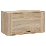 Wall-mounted Shoe Cabinet Sonoma Oak 70x35x38 cm Engineered Wood - Front View