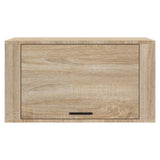 Wall-mounted Shoe Cabinet Sonoma Oak 70x35x38 cm Engineered Wood - 45-Degree Angle