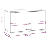 Wall-mounted Shoe Cabinet Sonoma Oak 70x35x38 cm Engineered Wood