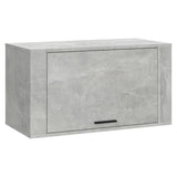 Wall-mounted Shoe Cabinet Concrete Grey 70x35x38 cm Engineered Wood - Front View