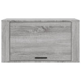 Wall-mounted Shoe Cabinet Grey Sonoma 70x35x38 cm Solid Wood Pine - 45-Degree Angle