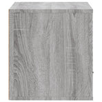 Wall-mounted Shoe Cabinet Grey Sonoma 70x35x38 cm Solid Wood Pine