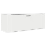 Wall Shoe Cabinet White 100x35x38 cm Engineered Wood - Front View