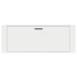 Wall Shoe Cabinet White 100x35x38 cm Engineered Wood