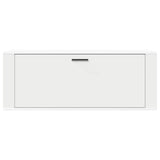 Wall Shoe Cabinet White 100x35x38 cm Engineered Wood - 45-Degree Angle