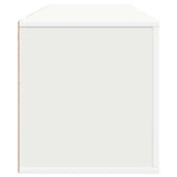 Wall Shoe Cabinet White 100x35x38 cm Engineered Wood - Close-Up Angle