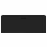Wall Shoe Cabinet Black 100x35x38 cm Engineered Wood