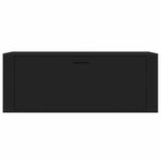 Wall Shoe Cabinet Black 100x35x38 cm Engineered Wood