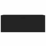 Wall Shoe Cabinet Black 100x35x38 cm Engineered Wood - 45-Degree Angle