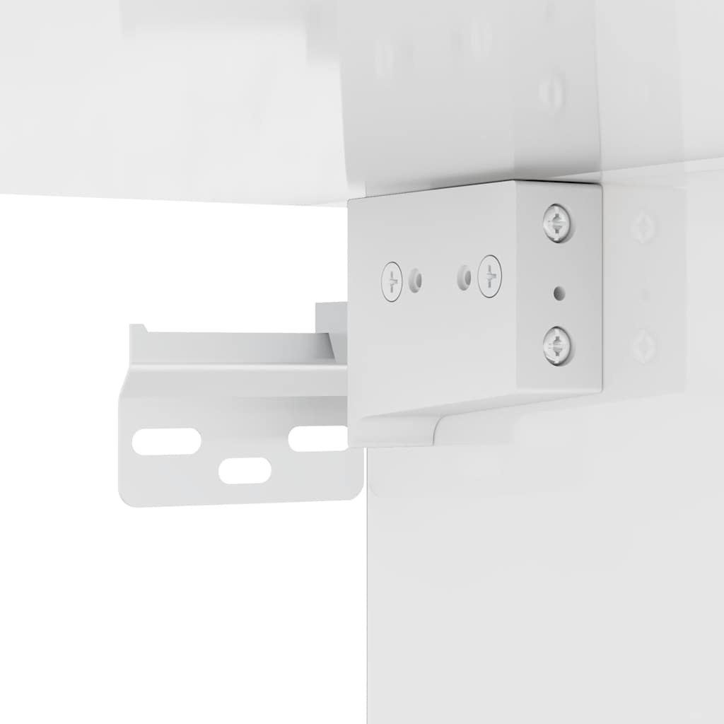 Wall Shoe Cabinet High Gloss White 100x35x38 cm Engineered Wood