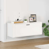 Wall Shoe Cabinet High Gloss White 100x35x38 cm Engineered Wood