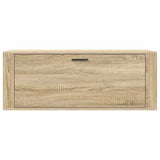 Wall Shoe Cabinet Sonoma Oak 100x35x38 cm Engineered Wood - 45-Degree Angle