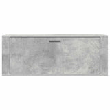 Wall Shoe Cabinet Concrete Grey 100x35x38 cm Engineered Wood